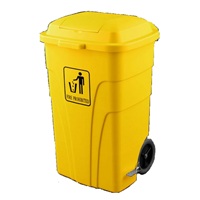 CONTENEDOR CARGO CON PEDAL 120 L. AMARILLO