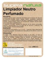 Etiqueta Supera Natural  Limpiador Neutro Perfumando