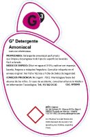 Etiqueta G3 Detergente Amoniacal