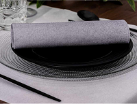 SERVILLETAS 40X40 COTTONTEX JEANS BLANCO+ANTRACITA