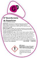 Etiquetas G3 Desinfectante Superficies