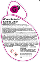 Etiquetas G3 Ambientador Líquido Limón