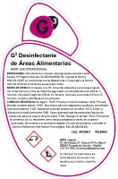 Etiquetas G3 Desinfectante Áreas Alimentarias