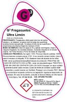 Etiquetas G3 Fregasuelos Ultra Limón