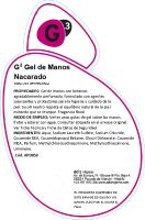 Etiquetas G3 Gel de Manos Nacarado