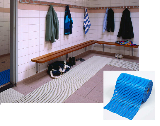 ALFOMBRA SOFT STEP-535 AZUL 0,60X15 M.