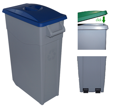 CONTENEDOR ZEUS 65 L. T/CERRADA AZUL