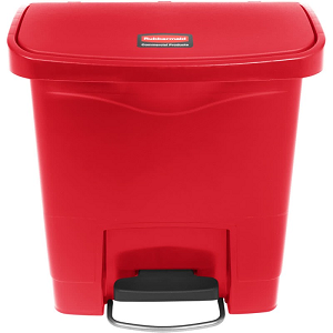 CONTENEDOR SLIM JIM C/PEDAL FRONTAL 15 L. ROJO