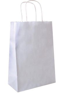 BOLSA BLANCA 32+16X43 C/ASA TIPO CORDEL 109.12