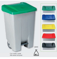 Contenedor Selectivo 80L Tapa Negra