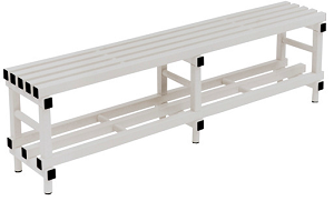 BANCO DE VESTUARIO EN PVC