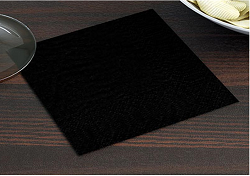 SERVILLETAS GAMA CENEFA 20X20 2C NEGRA