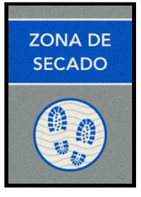 ALFOMBRA DESINFECTANTE 60X85 LOGOMAT PRINT ZONA SECADO