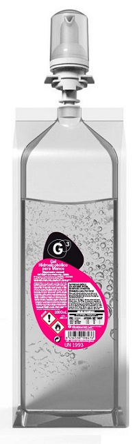G3 GEL HIDROALCOHOLICO PARA MANOS 1 L.