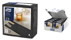 TORK LINSTYLE SERV.39X39 1/8 1C CUBIERTOS NEGRA 509606
