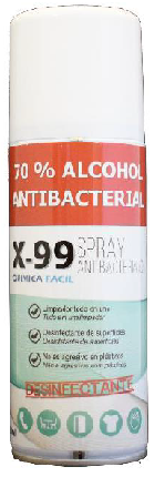 LIMPIADOR DESINFECTANTE X-99 AEROSOL 400 ML.