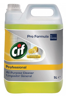 CIF PROFESIONAL LIMPIADOR LIMON 5 L.
