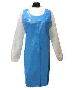 DELANTAL POLIETILENO 0,02 MM AZUL
