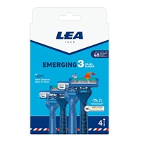 MAQUINILLA DESECHABLE 3 HOJAS LEA EMERGING PAQ.4